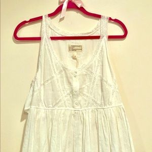 Current Elliott lace trim top